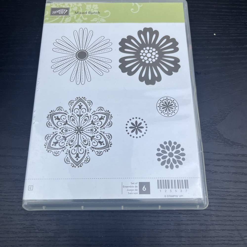Stampin Up Mixed Bunch Stamp Set Floral Rubber Stamps Card Making